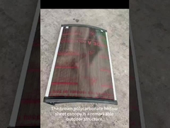 bronce Polycarbonate PC Telón de ventana Durable y resistente a las condiciones climáticas