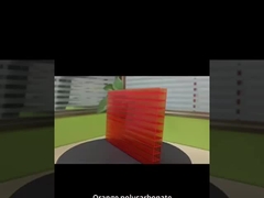 Hoja de PC de cuatro capas de 16 mm de color naranja