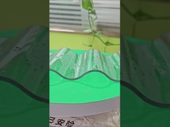 Protección UV Polycarbonato duradero hecho de hoja corrugada 6m longitud personalizada