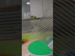 proyecto de chapa hueca de policarbonato transparente