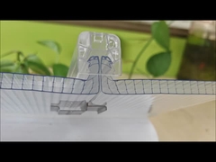 Lámina de policarbonato U-lock de 6 capas