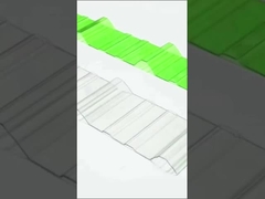 Techo de apartamento de policarbonato de hoja corrugada virgen