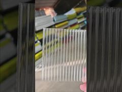 Techo de chapa hueca de policarbonato transparente de 6 mm con protección UV