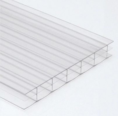 Hoja de techo de policarbonato de pared doble transparente con diseño moderno 4mm-20mm de espesor