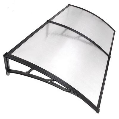 Diseño gráfico Canopy de policarbonato hasta el 88% de transmisión de luz PP más soporte de fibra de vidrio