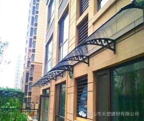 Polycarbonate Clear Sheet Rain Shelter Canopy para la protección en 600mm * 600mm Tamaño