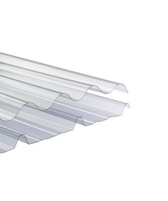1.22m de ancho de la hoja de policarbonato corrugado paneles de techo resistentes a los rayos UV para invernadero