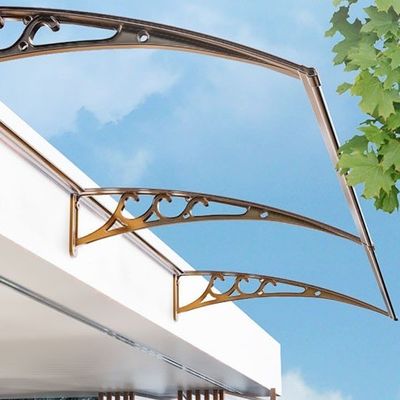 Un buen precio. 600 mm soporte de toldo blanco perfecto para policarbonato material de vela cubierta de puerta en línea