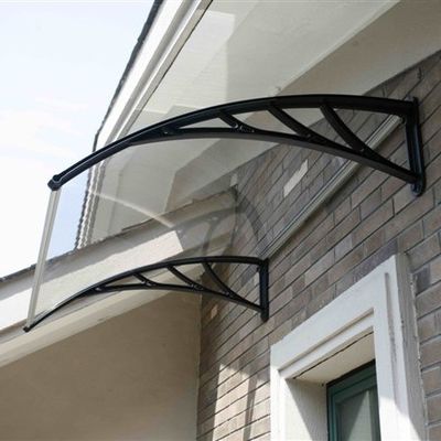 PC Canopy Awning Bracket de aluminio con perno de expansión y accesorios