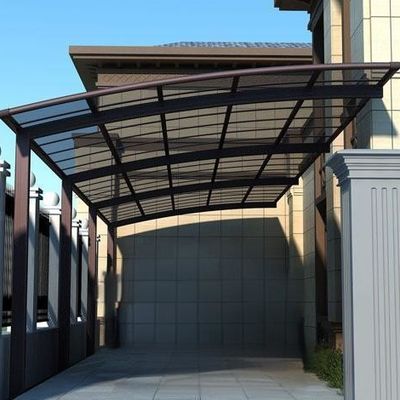 Techo rectangular de policarbonato con protección UV Crear un espacio exterior perfecto