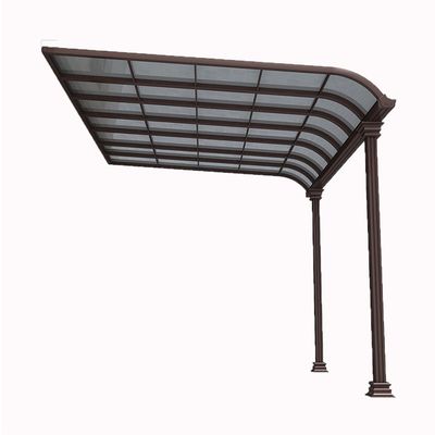 Moderno toldo de policarbonato con marco de aluminio para su vehículo carport sombra anti-UV