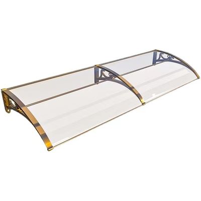 Fácil montaje Sombra silenciosa de sol PC Canopy de hoja sólida Toldo con reducción de ruido del marco de aluminio