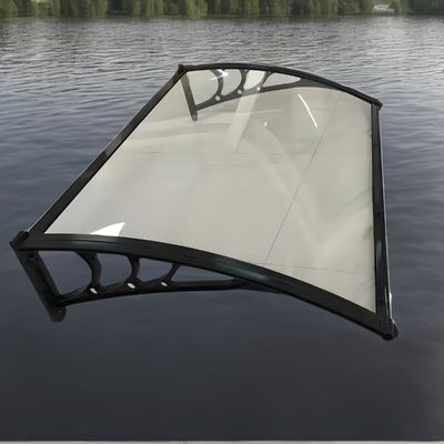 Un buen precio. Techo de ventana de policarbonato resistente a la intemperie con soporte de techo de plástico o aluminio en línea