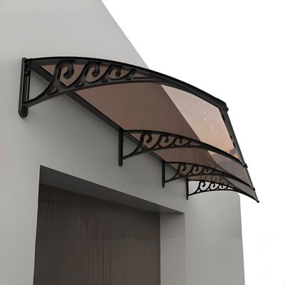 Canopy de ventana montado en la pared con resistencia a la variación de temperatura y marco de perfil de aluminio