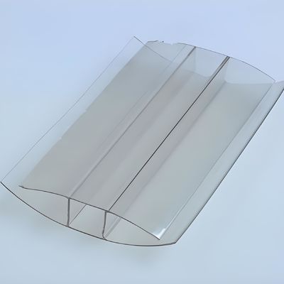 4 mm a 16 mm de policarbonato PC transparente y versátil Perfiles de plástico H Conector de personalización