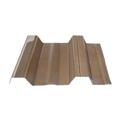 Hoja corrugada de policarbonato de plástico duradero Protección UV Fácil de cortar Densidad 1,2 kg/m2