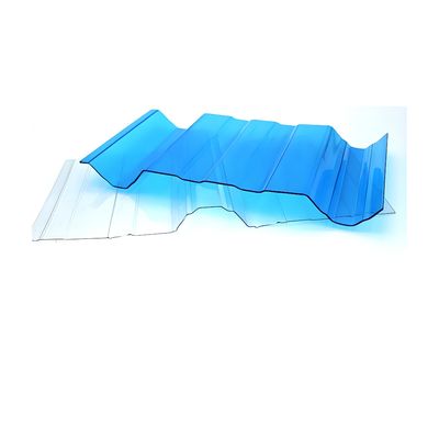 Protección UV Polycarbonato duradero hecho de hoja corrugada 6m longitud personalizada
