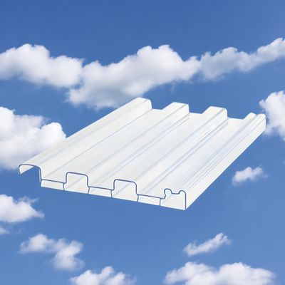 Un buen precio. Transparente 15cm * 600cm Resistencia a los impactos de alta Policarbonato PC Gran Pared estilo azulejos Solución de techado definitiva en línea