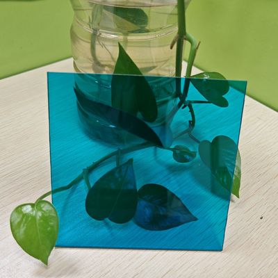 Protección UV 3 mm paneles de techo de policarbonato azul 12 Ft