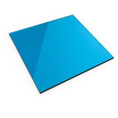 1mm-18mm 5 pies*100 pies Protección UV Color duradero y vida útil Hoja de policarbonato azul