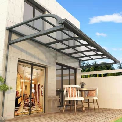 Crea tu patio de ensueño con un toldo de policarbonato de bricolaje con marco de aluminio resistente a las condiciones climáticas y personalizable