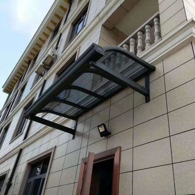 Personalizable de bricolaje de policarbonato de hoja sólida Toldo de aluminio duradero marco resistente al impacto