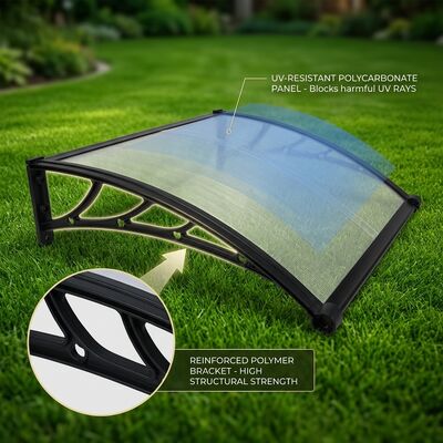 Un buen precio. Perfiles de aluminio partes de conexión policarbonato puerta dosel operación manual durable resistente a las condiciones climáticas cubierta protectora en línea