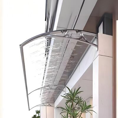 Un buen precio. Cuadro de aluminio policarbonato Techo de ventana Techo de puerta Techo de ventana Protector resistente a las intemperie resistente a la intemperie Revestimiento ligero en línea